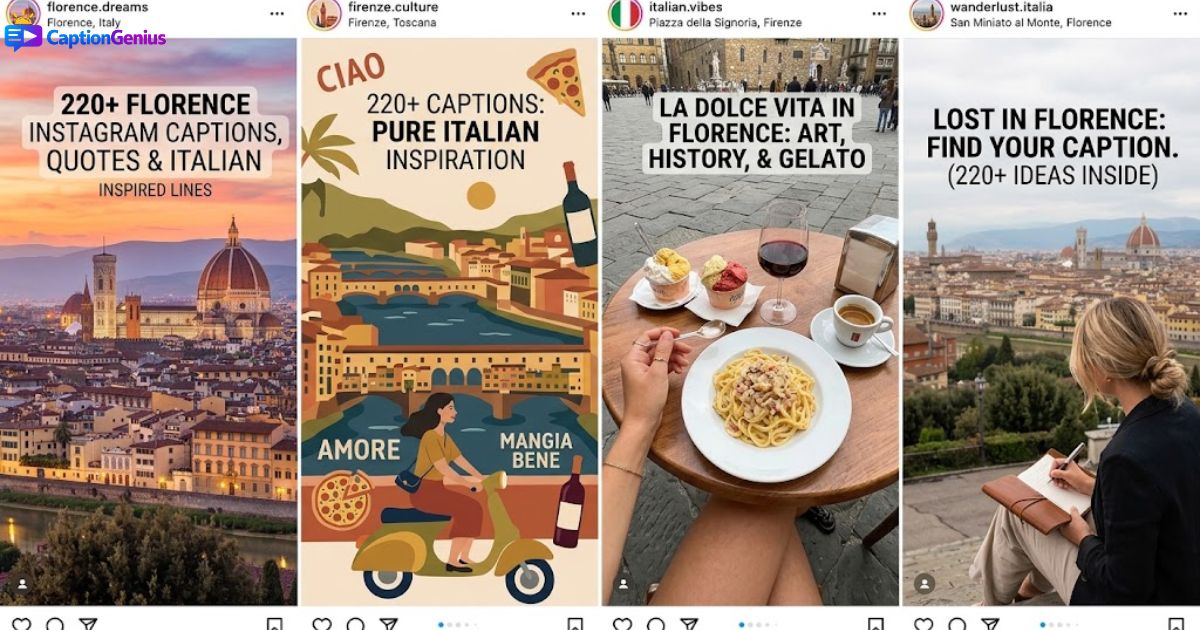 220+ Florence Instagram Captions, Quotes & Italian Inspired Lines