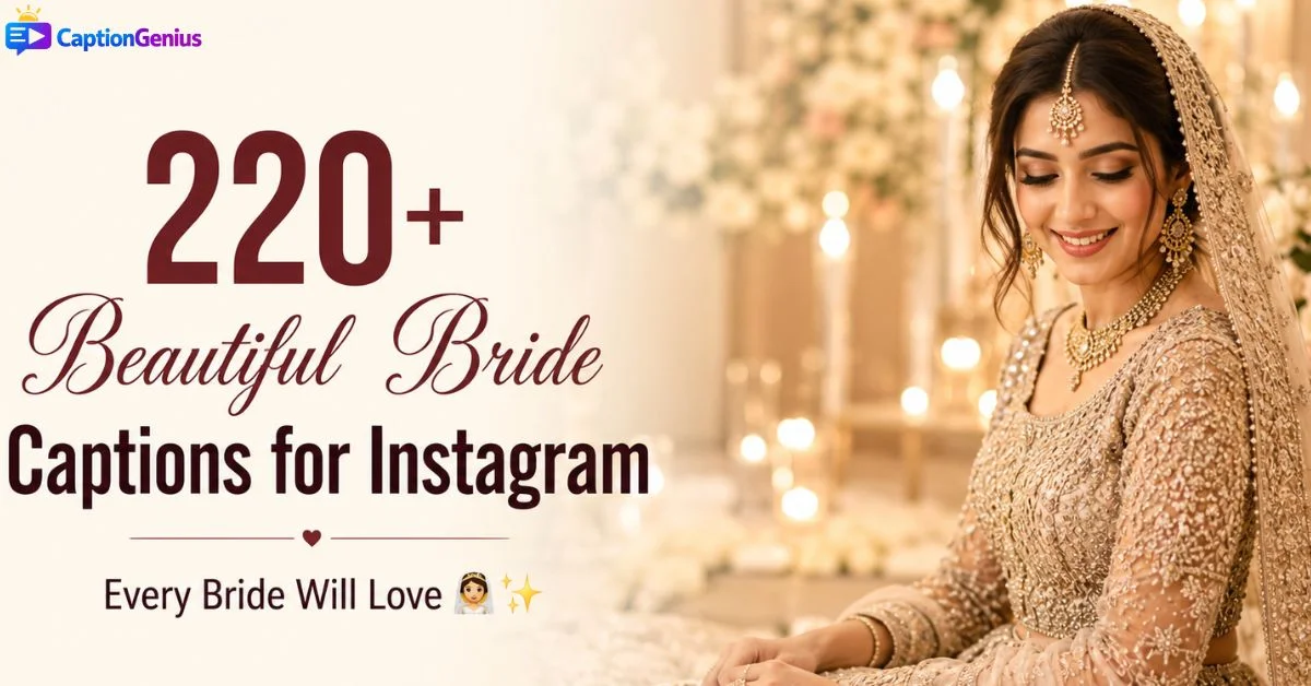 Bride Captions for Instagram